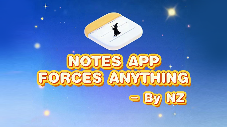 Notes App Forces Anything by Richard Zeng & Bacon Magic by Murphy's Magic Supplies, Inc.