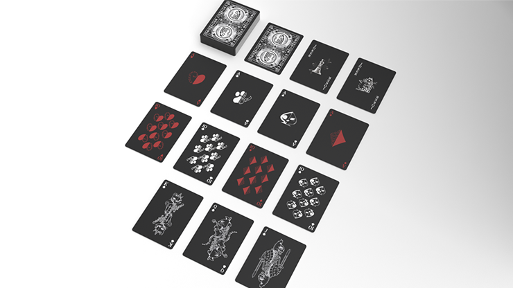 Schrodinger's Cat: Quantum Gilded Dead Black Playing Cards by Murphy's Magic Supplies, Inc.