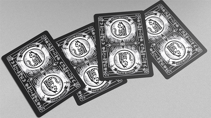 Schrodinger's Cat: Quantum Gilded Dead Black Playing Cards by Murphy's Magic Supplies, Inc.