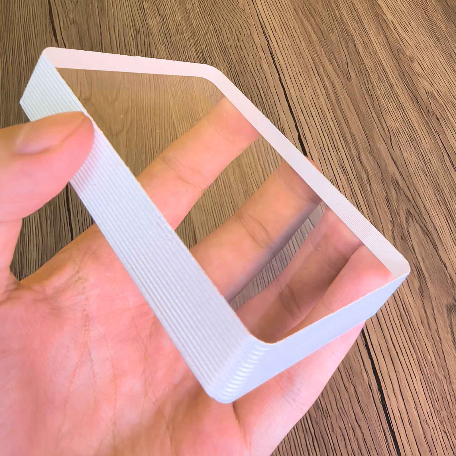 [Magic Cards | Ice Cube Poker] Magic Cards | Ice Cube Poker - Transparent Plastic, Professional-Grade, Beginner-Friendly, Stage Performances, Close-Up Shows, Card Art Practice, Bold Design, High-Quality Craftsmanship, Suitable for Enthusiasts