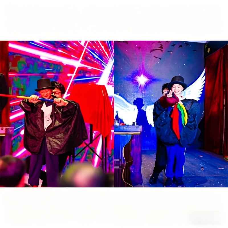 Magic Suit with Kevin James - / Spring-Loaded Illusion Costume for Stage Performances, Comedy Acts & Magic | Novelty Magic Prop for s & (Kevin James Interaction)