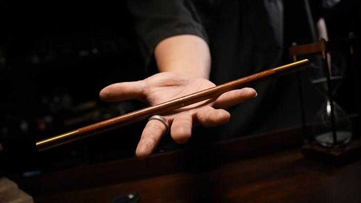New Folding Wand by TCC Presents (Red Sandlewood) by Murphy's Magic Supplies, Inc.