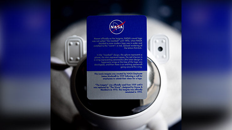 NASA HOLOGRAPHIC FOIL "MEATBALL" LOGO PLAYING CARDS by Murphy's Magic Supplies, Inc.