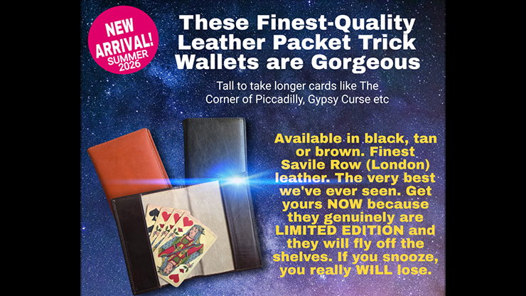 Leather Packet Wallet (Tan) by Paul Gordon by Murphy's Magic Supplies, Inc.