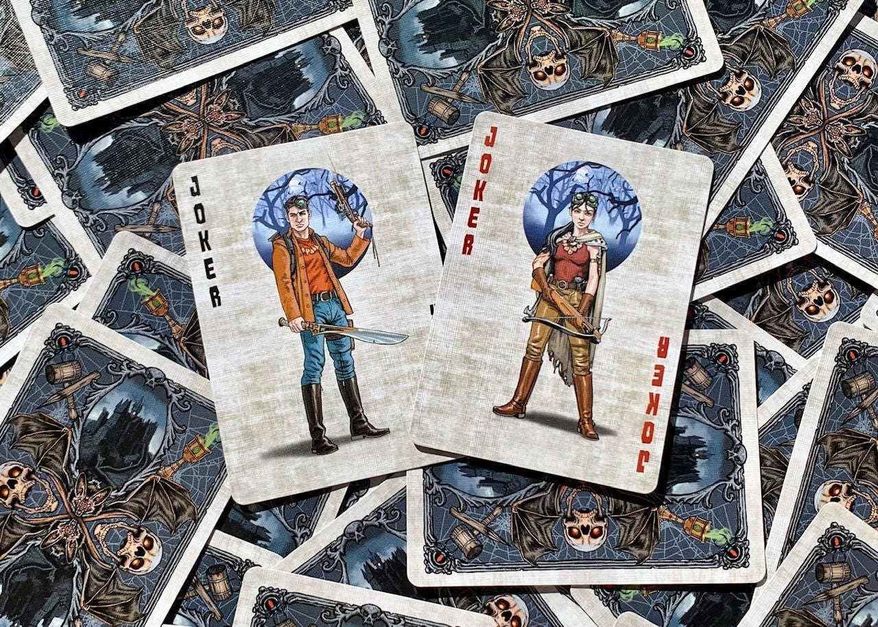 Bicycle Playing Cards Monster: Custom Artwork Poker Cards Deck, Mythical Creatures Theme, Classic Air-Cushion Finish, Collectors Item, Perfect for Pokeno, Canasta, and Bridge Games
