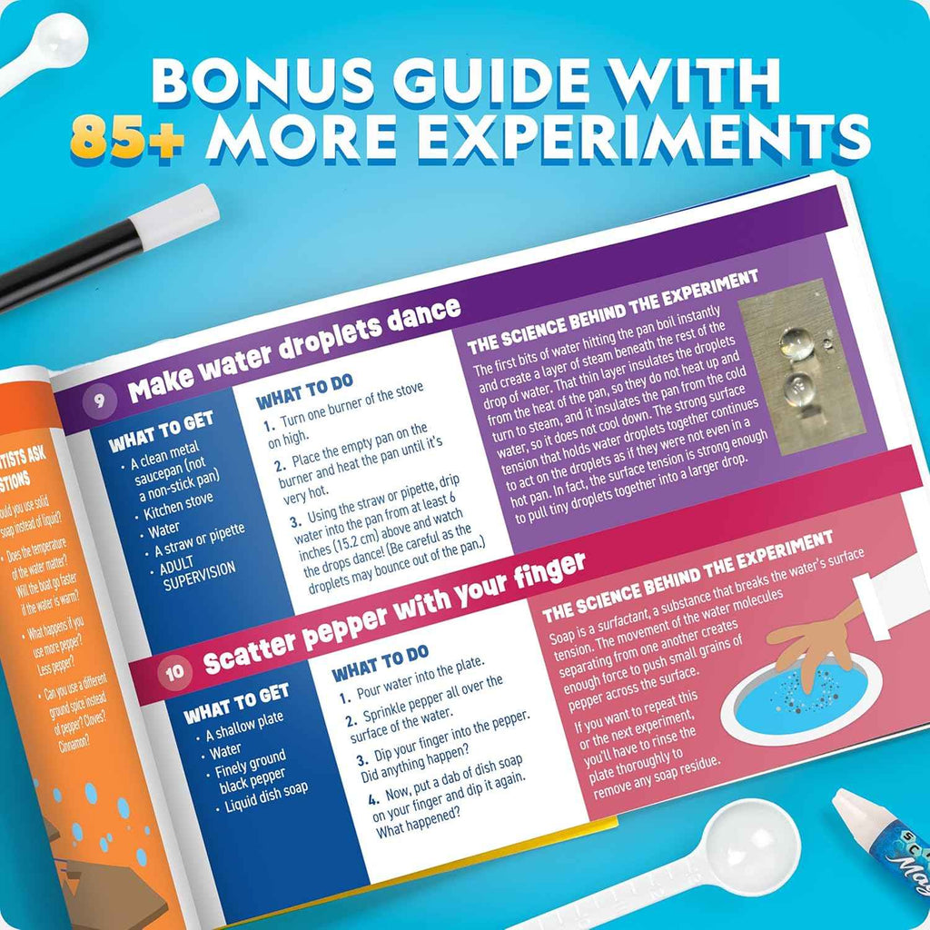 NATIONAL GEOGRAPHIC Science Magic Kit – Science Kit for Kids with 100  Unique Experiments and Magic Tricks, Chemistry Set and STEM Project, A Great Gift for Boys and Girls (Amazon Exclusive)