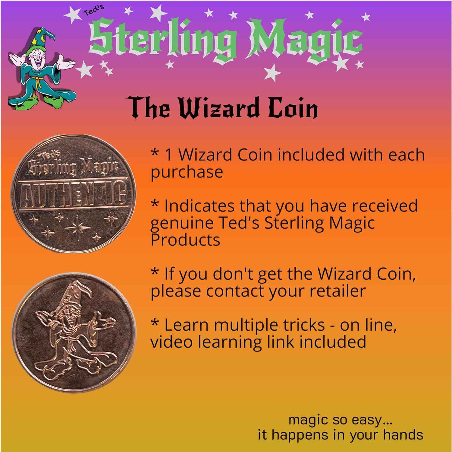 Teds Sterling Magic Copper Silver Coins Genuine US Half Dollar Copper Penny Coin Trick (UK Penny)