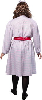 Samantha Parkington American Girl Doll Plaid Womens Costume Dress by HalloweenStore.com