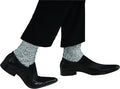 Michael Jackson Sparkle Sequined Socks Silver Adult Costume Accessory by HalloweenStore.com