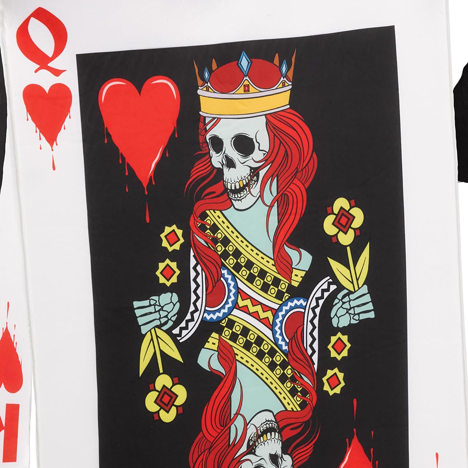 King & Queen of Hearts Card Adult Couples Costume Set by HalloweenStore.com
