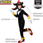 Sonic The Hedgehog: Shadow Deluxe Boys Costume by HalloweenStore.com