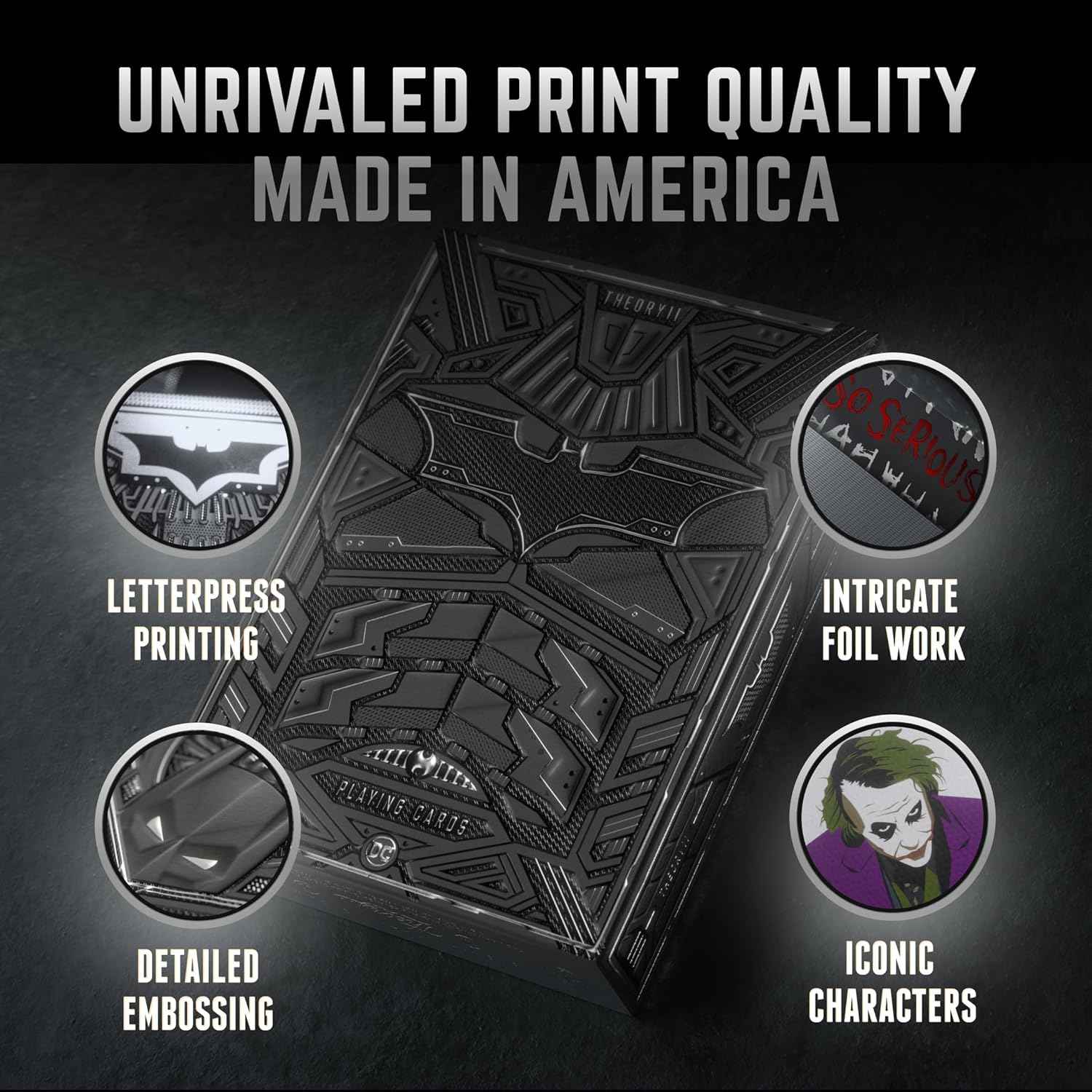 theory11 The Dark Knight Trilogy Premium Playing Cards - Officially Licensed Batman Theme Deck