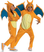 Charizard Hooded Jumpsuit Pokémon Deluxe Child Halloween Costume by HalloweenStore.com