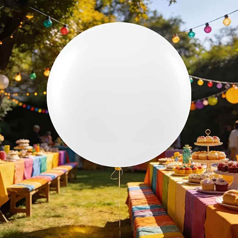 72-Inch Enormous Balloon | Black/White/Red, Ideal for Event Decorations, Weddings, Birthdays, Grand Openings, Restaurant Decor, New Year Celebrations, Christmas, And More, Made of Emulsion Material, Oval Design