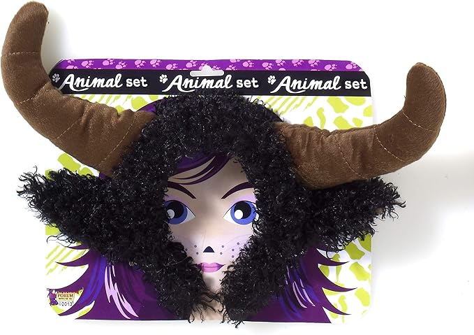 Bull Horns Headpiece Unisex Playful Animal Bull Costume Accessory by HalloweenStore.com