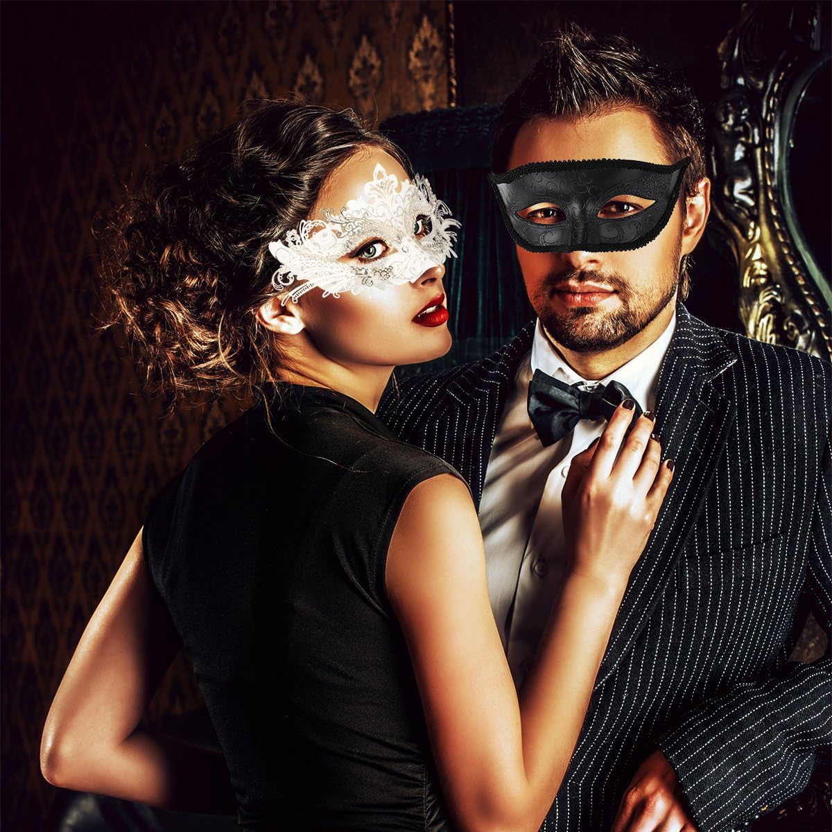 Masquerade Mask, Mardi Gras Deecorations Venetian Masks for Womens by SHOMICOBOUTIQUE