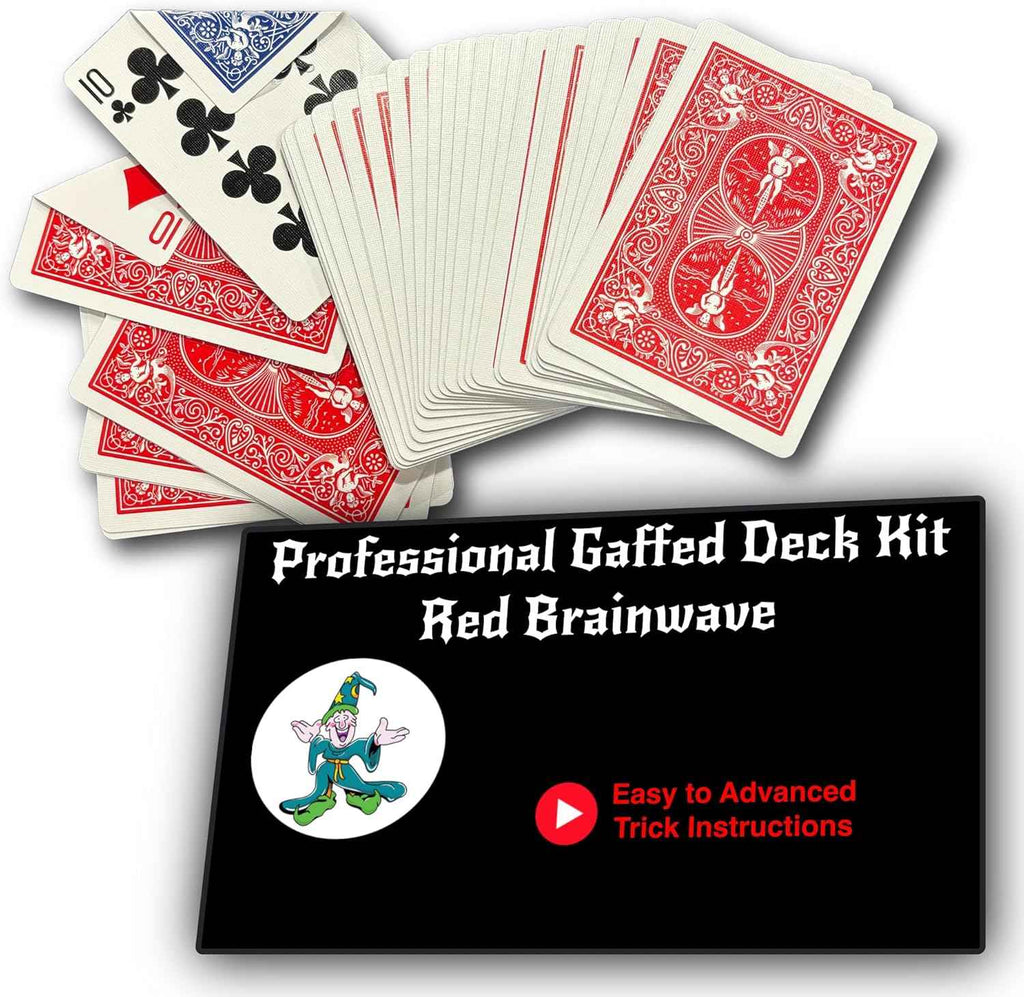 Teds Sterling Magic Professional Gimmicked Card Deck for Beginner to Pro Magicians, Appearing, Teleporting and Transforming Trick Cards (Blue Wizard Taper)