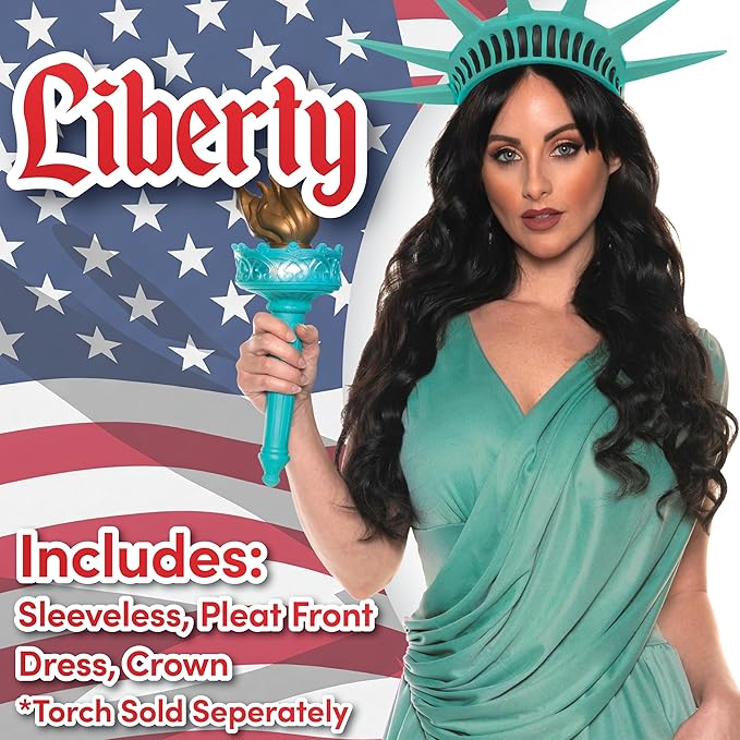 Sexy Lady Liberty Statue of Liberty Women's Patriotic Costume by HalloweenStore.com
