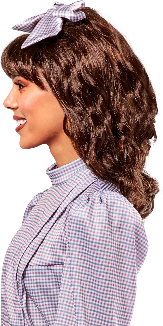 Samantha Parkington Brown Costume Wig with Bangs American Girl Doll by HalloweenStore.com