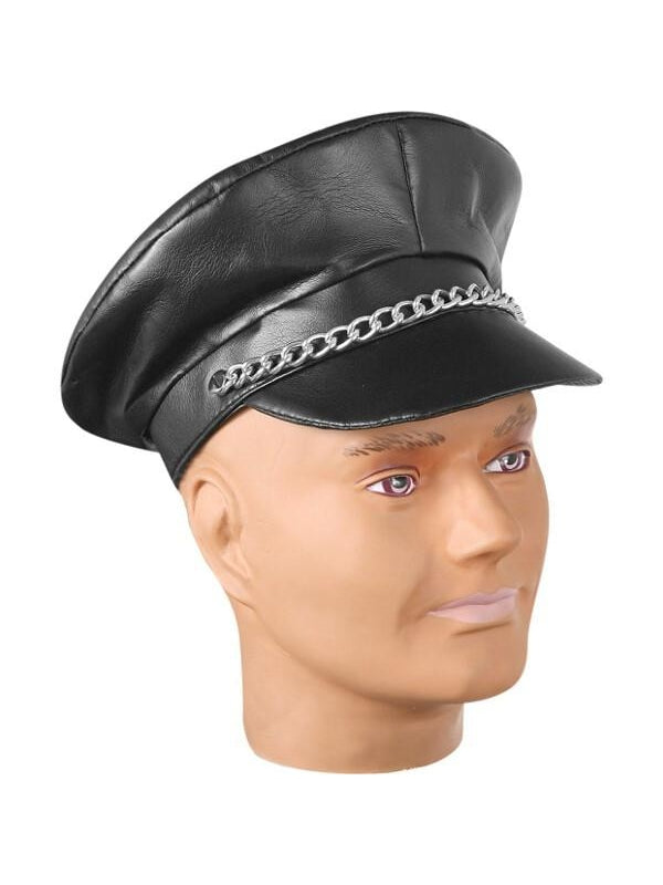 Black Biker Hat by Masquerade