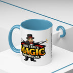Magic Logo Coffee Mug — "Big Tim's Magic Emporium" Accent Mug (11/15oz) by Printify