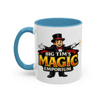 Magic Logo Coffee Mug — "Big Tim's Magic Emporium" Accent Mug (11/15oz) by Printify