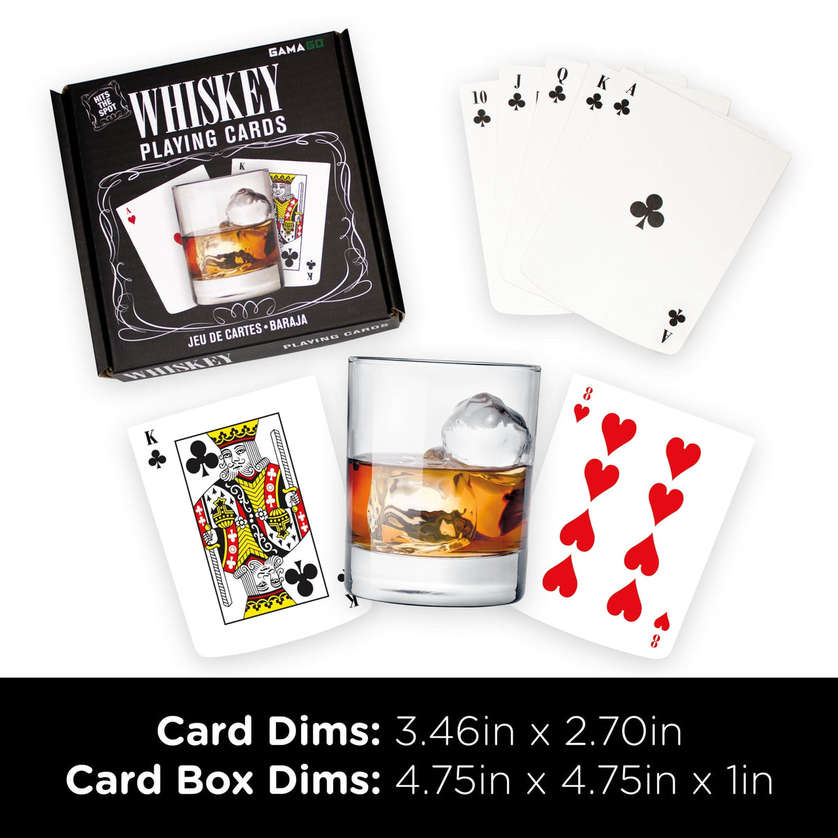 Whiskey Shaped Poker Playing Cards by Card-Addiction.com