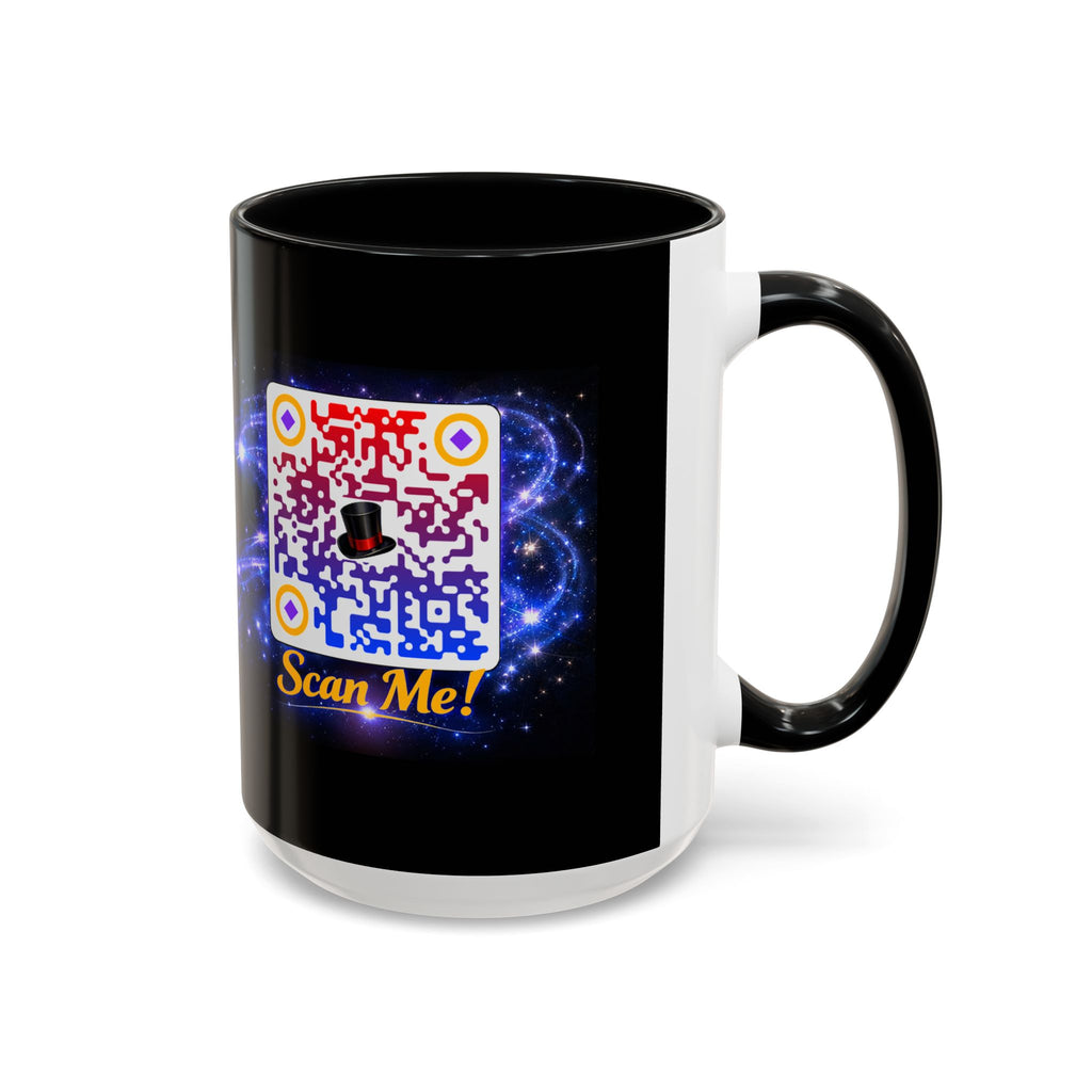 Magic QR Coffee Mug — 'Scan Me!' Mystical Barista Tea & Coffee Cup