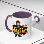 Magic Logo Coffee Mug — "Big Tim's Magic Emporium" Accent Mug (11/15oz) by Printify