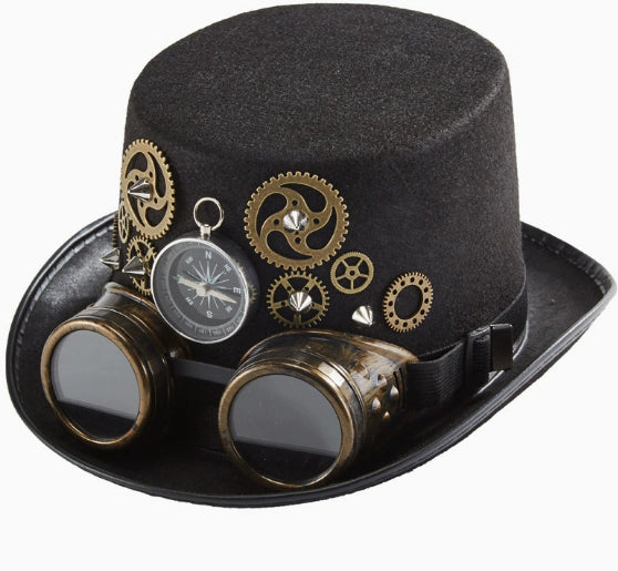 Heavy Metal Gear Compass Magic Hat Party Decor Goggles Hat by My Store
