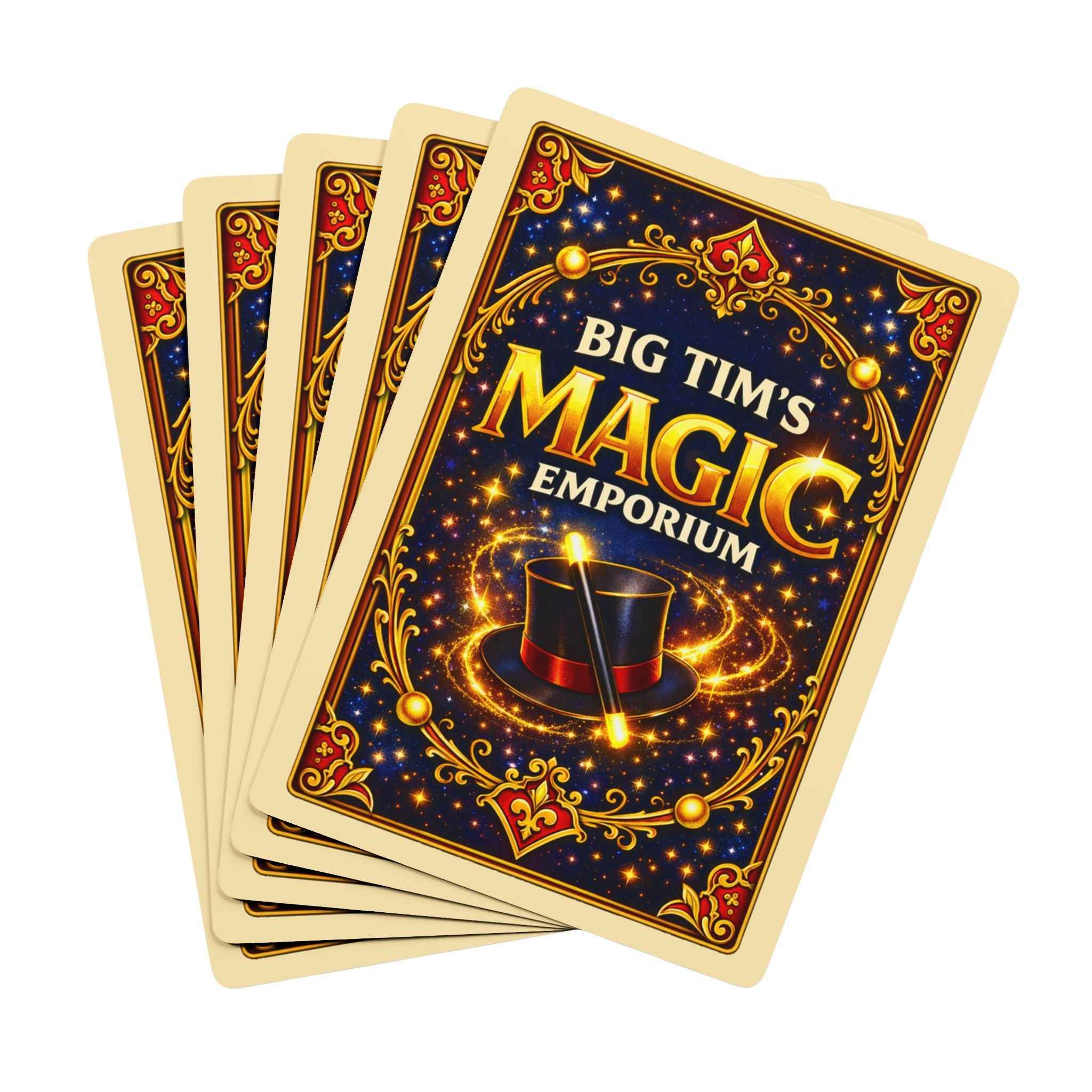 Big Tim’s Magic Emporium Poker Playing Cards — Themed Deck