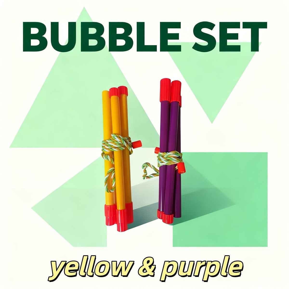 Bubble Rope, Double Rod Pull Rope Bubble Stick, Detachable, Bubble Circle Performance Toy, Bubble Blowing Tool, Suitable for Summer, Single or Multi-Person Outdoor Play Interaction, Suitable for Boys and Girls
