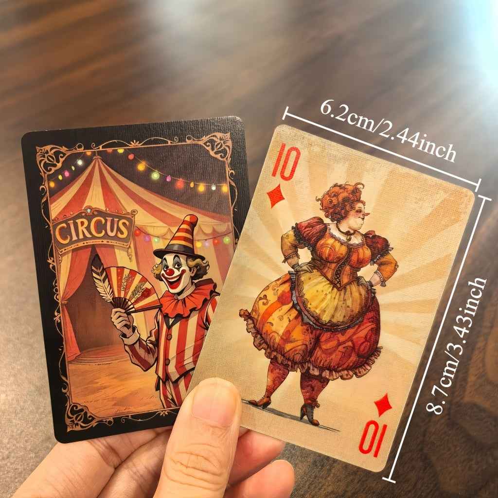 Beautifully Designed Joker-Themed Playing Cards, Featuring 54 Colorful Illustrations on Durable Cardstock, Perfect for Parties, Entertainment, And Festive Gifts