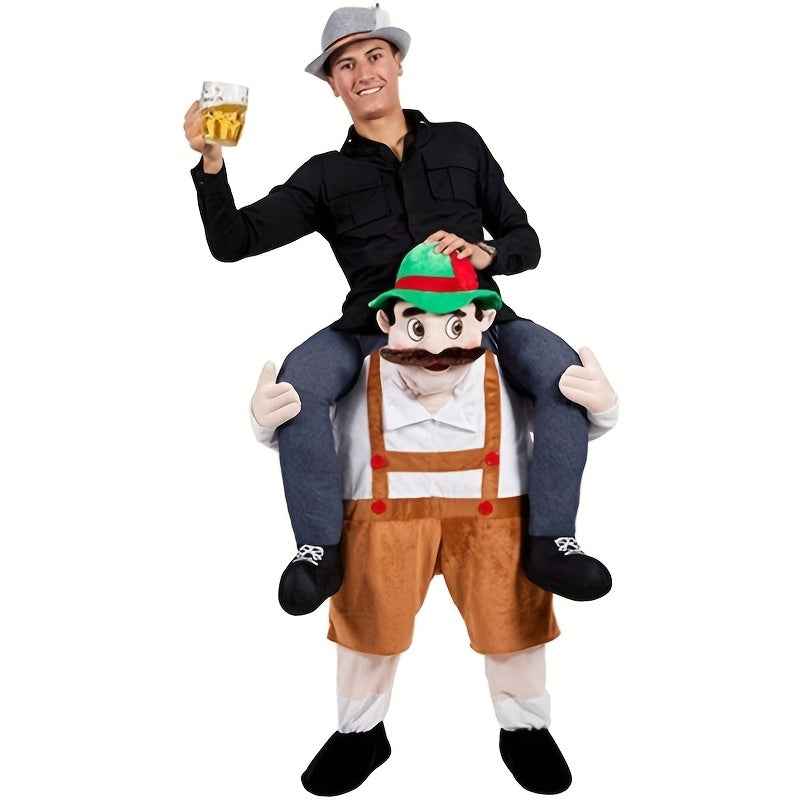 Halloween Carry Ride On Me Shoulder Adult Christmas Mascot Costume Ride On Costume