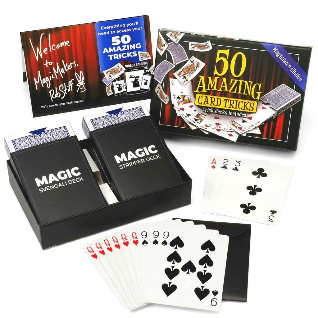 50 Amazing Card Tricks Kit Deluxe Edition - Big Tim's Magic Emporium