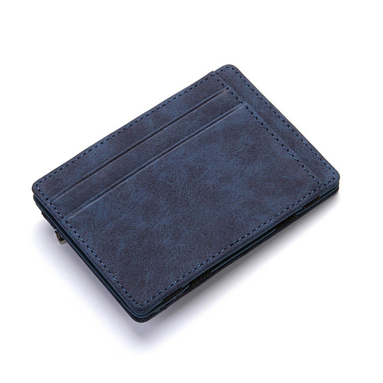 PU Creative Magic Wallet Flip Card Holder Men's Lady's Wallet Zipper Coin Purse Short by My Store