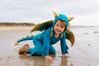 Jade Blue and Gold Dragon Costume by Band of the Wild