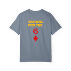Magic Trick T-Shirt — “You Will Pick the 6” Card Trick Tee by Printify