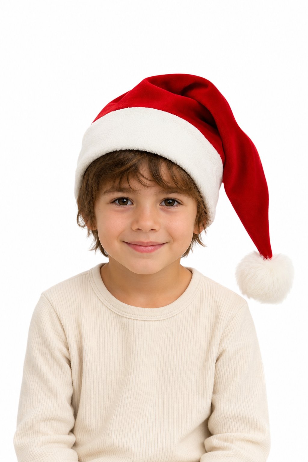 No Plastic Family Santa Hat | Organic Cotton, Hemp, and Fur by Band of the Wild