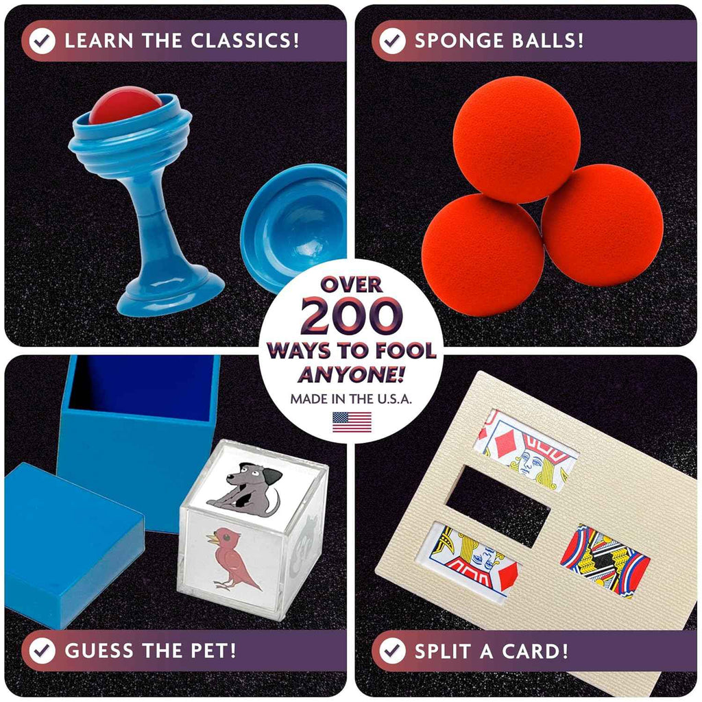 Penn &amp; Teller Fool Everyone Magic Kit, Officially Licensed Magic Set with Video Tutorials, 200 Plus Tricks – Games for Kids 8–12, Boy Toys, 8 Year Old Girl Birthday Gift, Gifts for 10 Year Old Boys