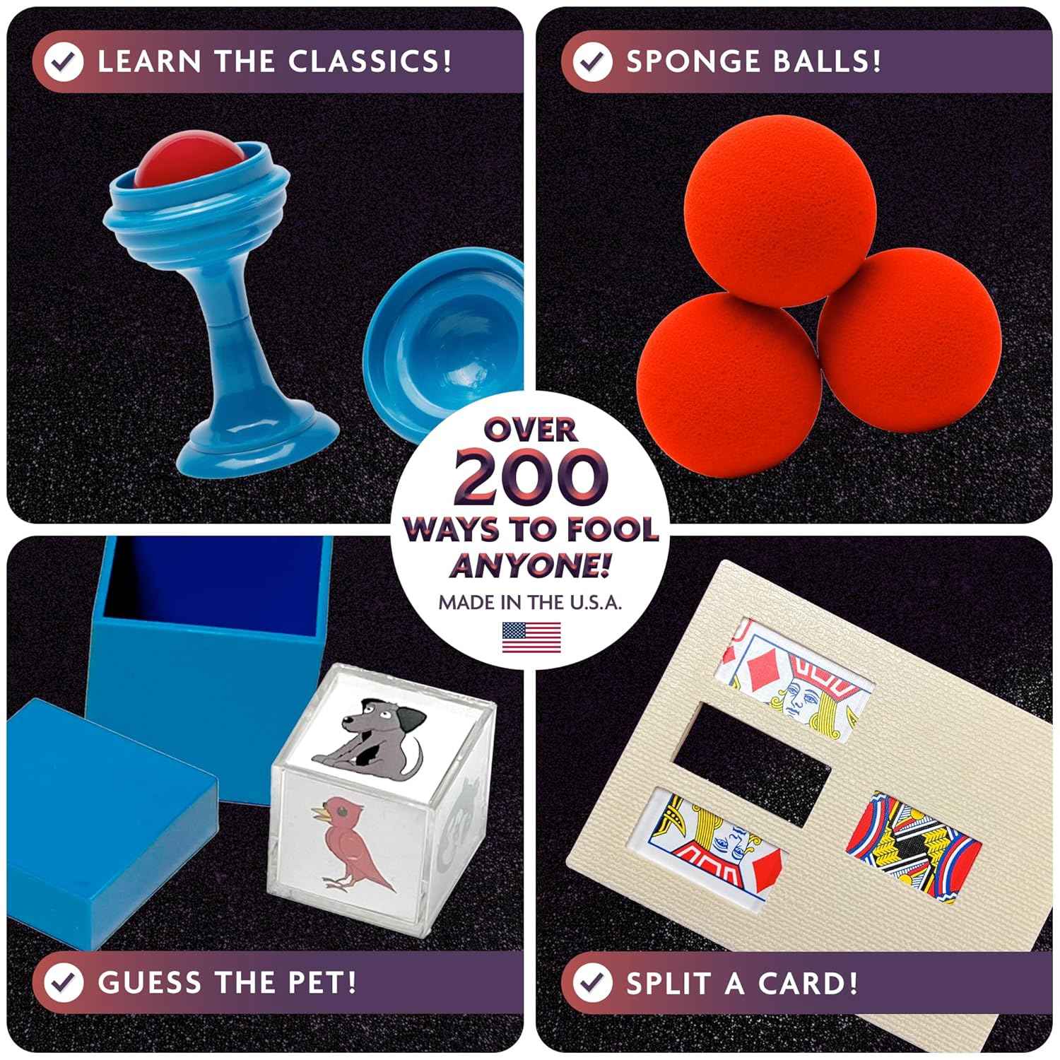 Penn &amp; Teller Fool Everyone Magic Kit, Officially Licensed Magic Set with Video Tutorials, 200 Plus Tricks – Games for Kids 8–12, Boy Toys, 8 Year Old Girl Birthday Gift, Gifts for 10 Year Old Boys