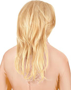 Adult Fabric Sexy Doll Mask with Attached Long Blonde Wig by HalloweenStore.com