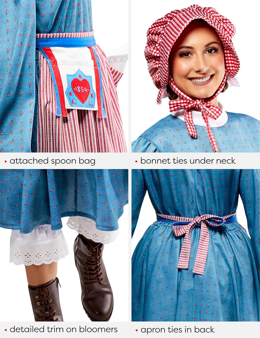 Kirsten Larson American Girl Doll Womans Costume by HalloweenStore.com