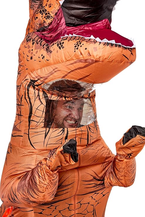 The Original Inflatable T-REX Dinosaur Adult Costume by HalloweenStore.com