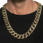 Adult Chain Pimp Cuban Link Gold Hip Hop Costume Necklace by HalloweenStore.com