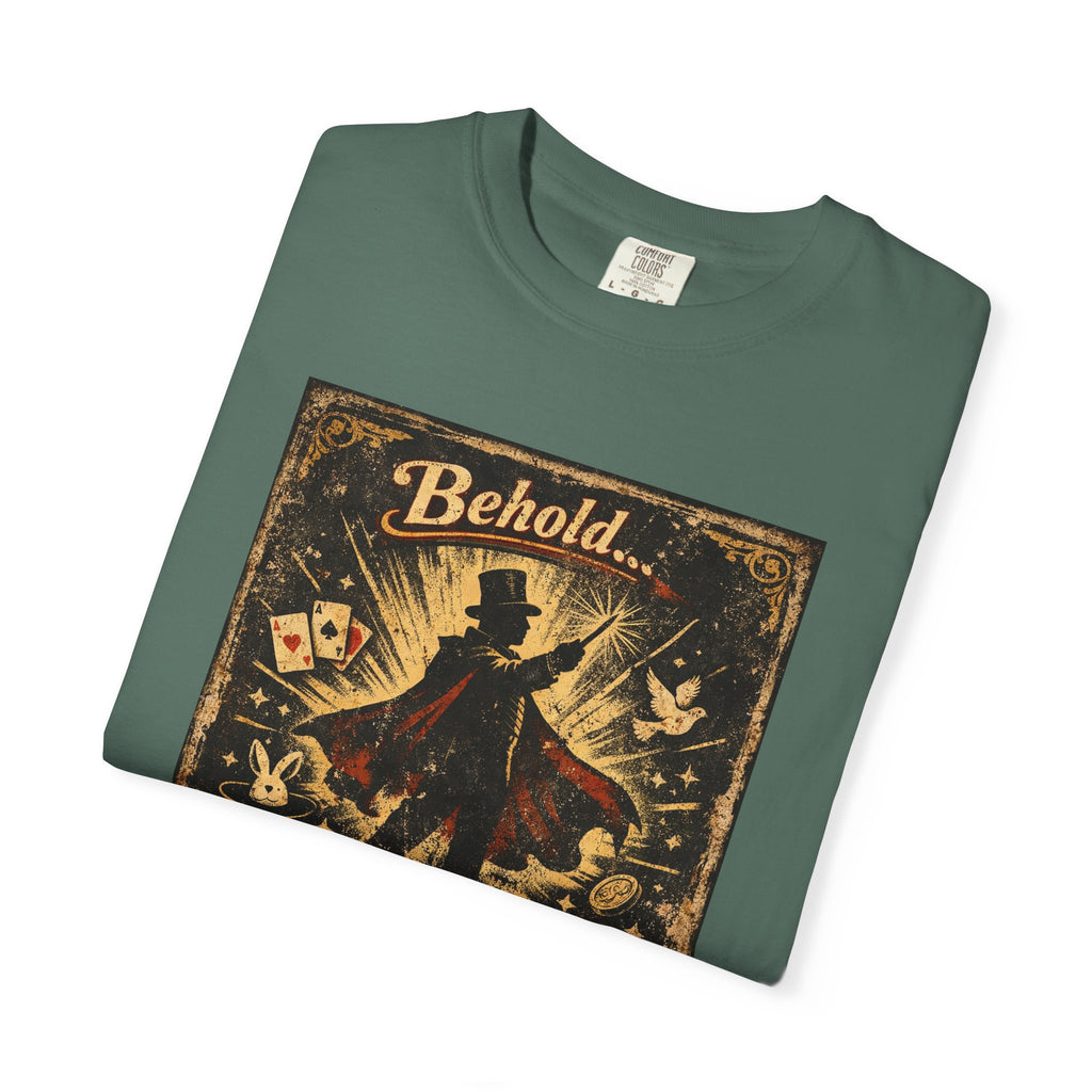 Papa the Magnificent T-Shirt — Vintage Magician Poster Tee for Dads