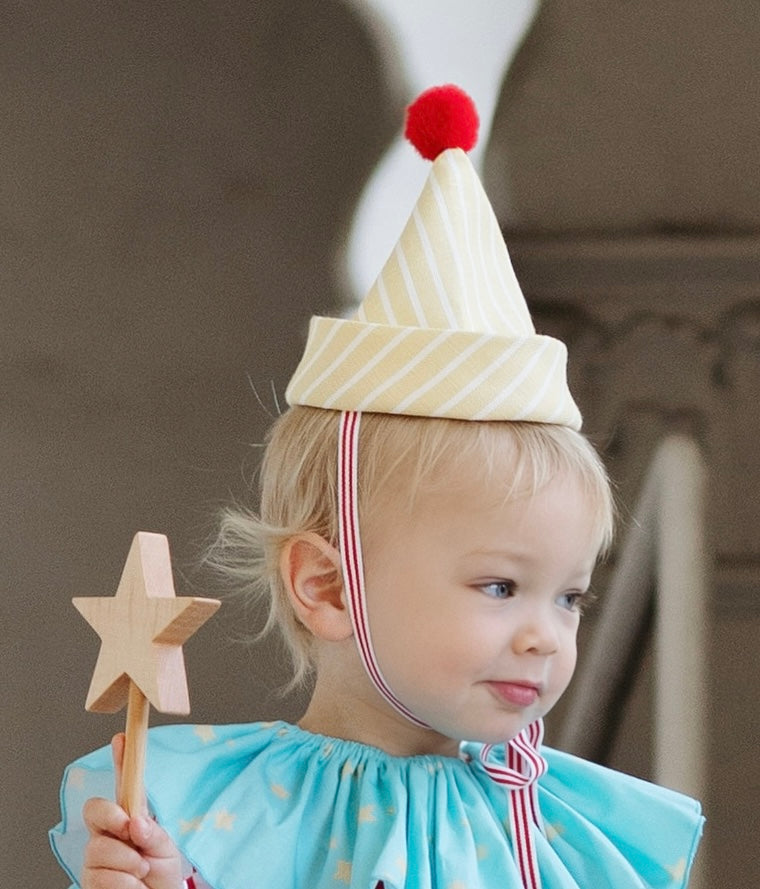 Yellow Linen Party Hat by Band of the Wild