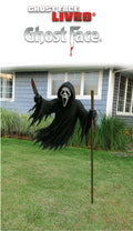 5' Flying Ghost Face Lawn Prop by HalloweenStore.com