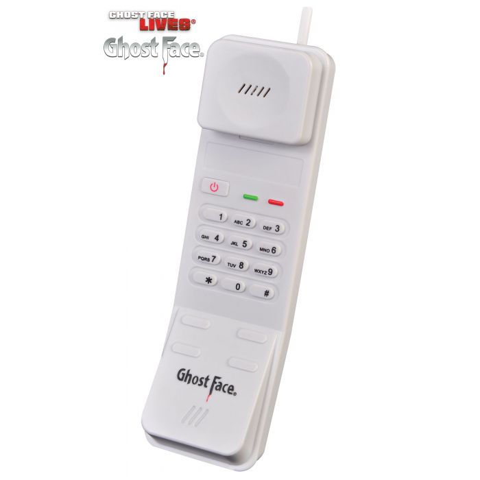 Ghost Face Phone with Sound Accessory Prop by HalloweenStore.com