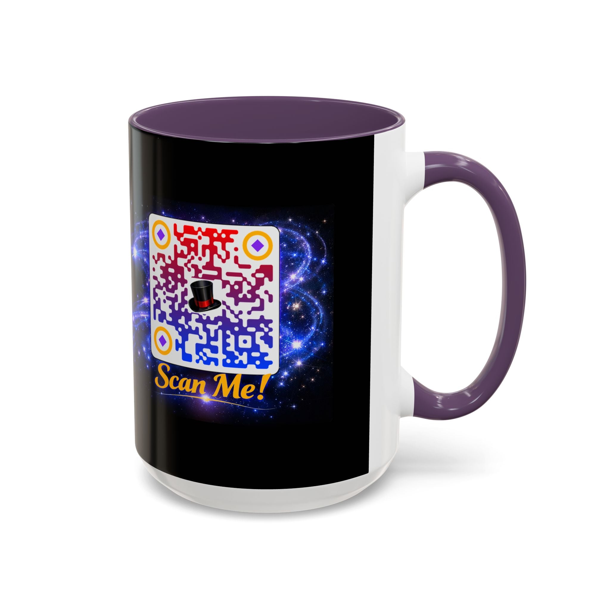 Magic QR Coffee Mug — 'Scan Me!' Mystical Barista Tea & Coffee Cup